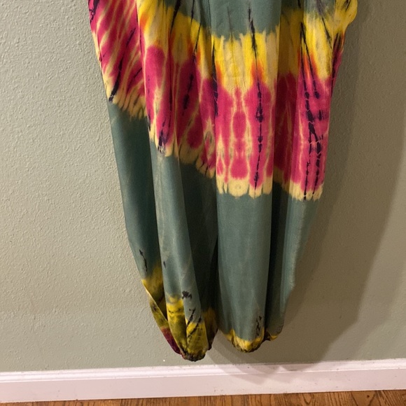 Tie-Dye Hippy Jumpsuit - Picture 3 of 5